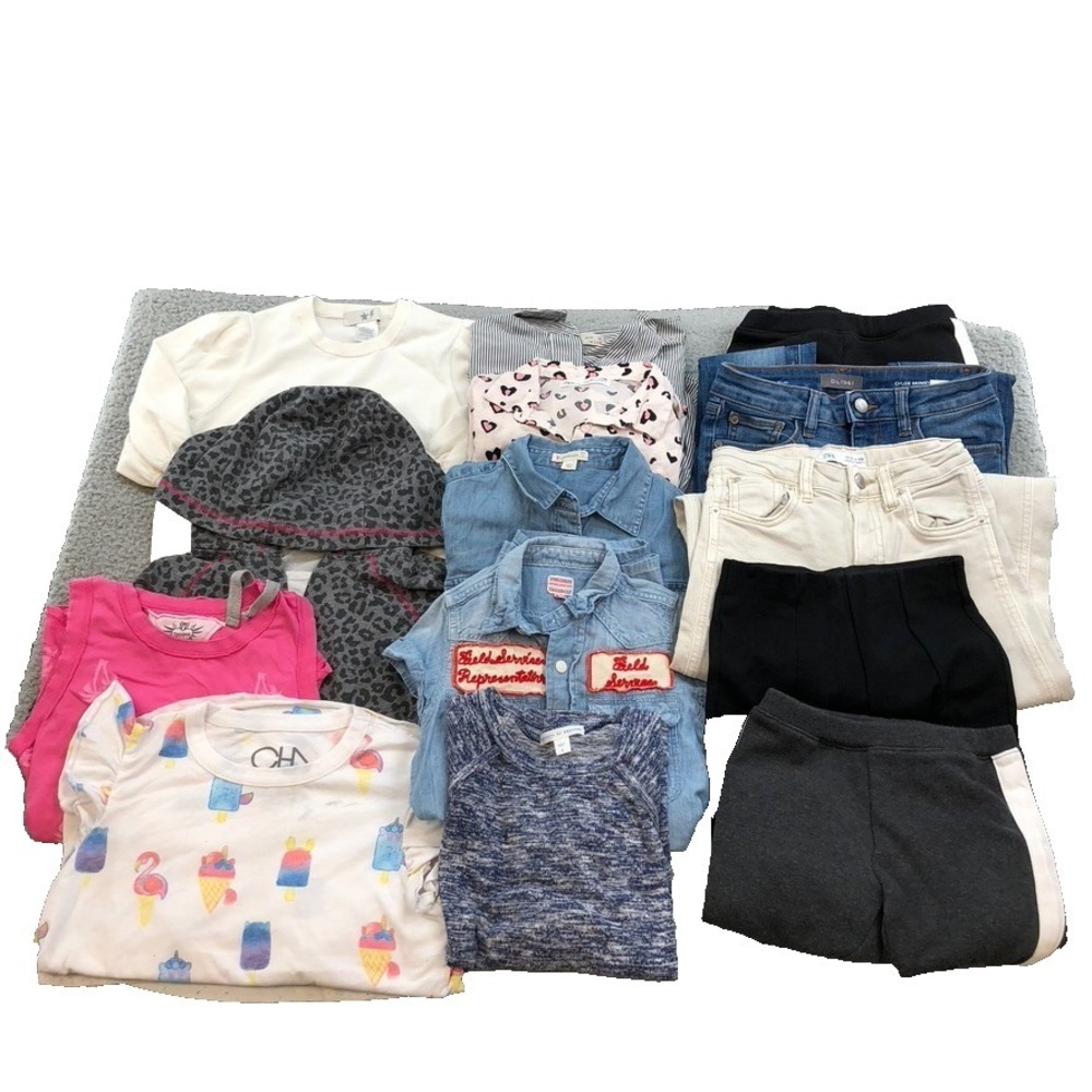 Chaser Zara Crewcuts T2Love Outfit Lot Girls 8 Top Jeans Sweatshirt Dress Play